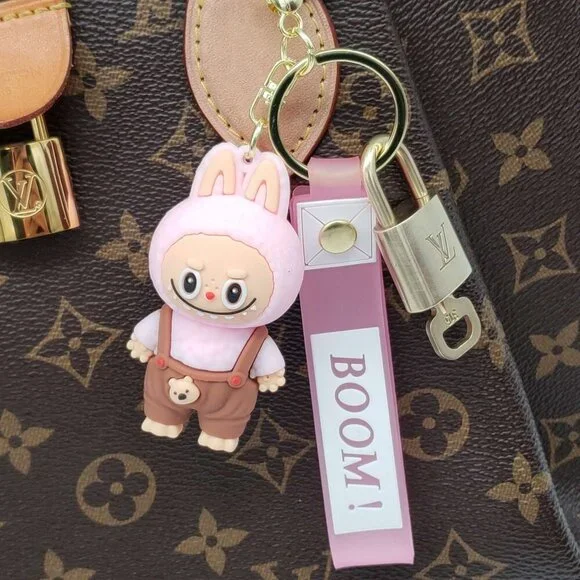 100% Auth Louis Vuitton Lock & Key with unbranded Bagcharm, Keycharm, Keychain - Picture 7 of 8